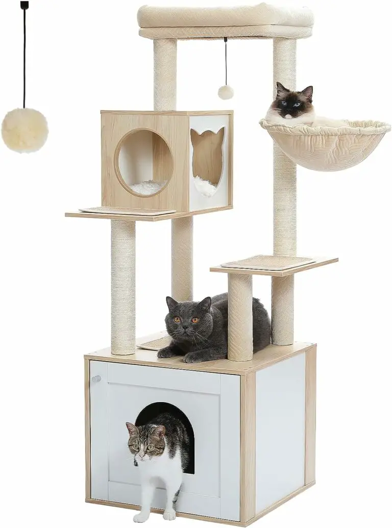 Top 9 Best Cat Tree With Litter Box Enclosures